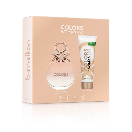 Kit Coffret Benetton Rose United Colors Feminino Eau de Toilette